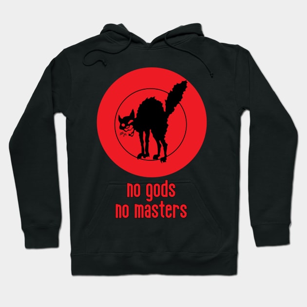 No Gods No Masters Hoodie by RevolutionInPaint